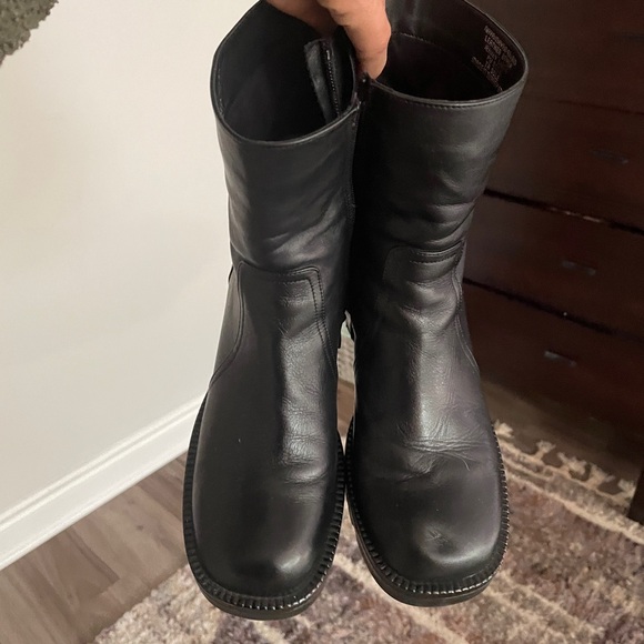 Steve Madden Naya Black Mid Calf Bootie - Picture 7 of 9